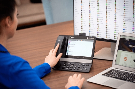 girl working with computer