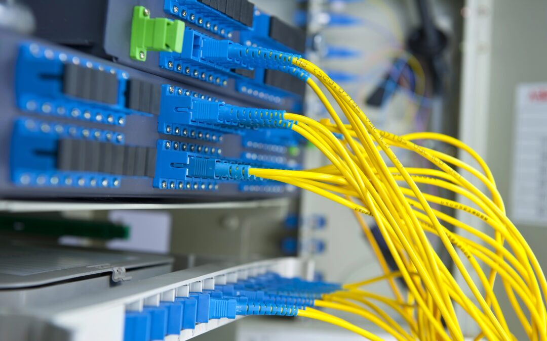 Dedicated fiber internet cables ensuring high-speed, reliable internet services in Ohio.